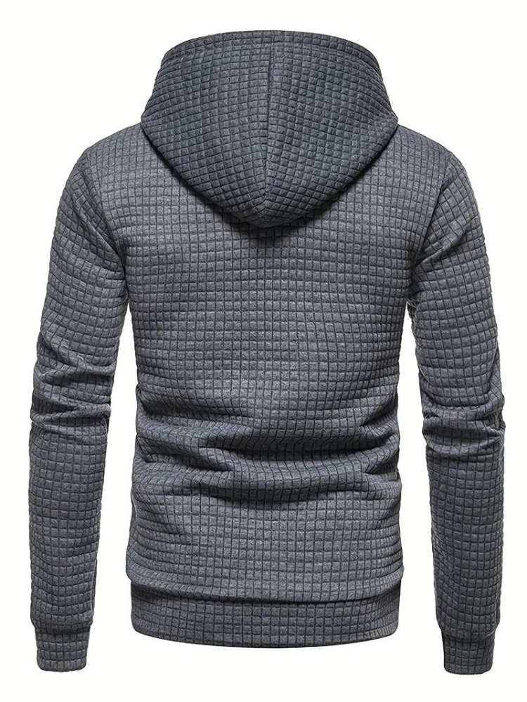 Sweat à capuche texturé pour homme