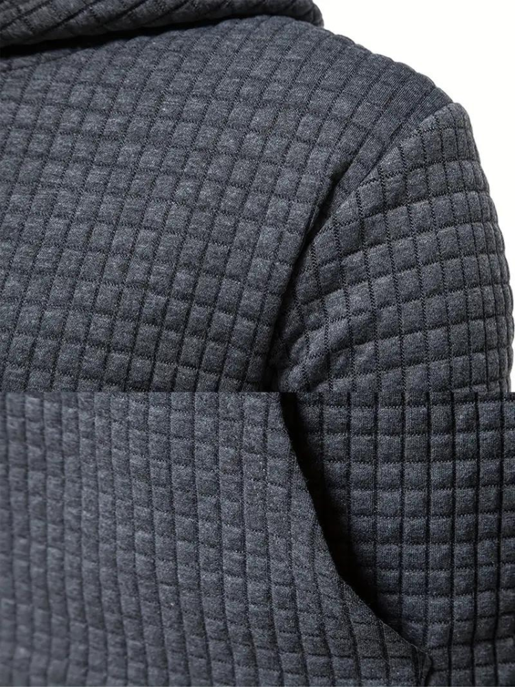 Sweat à capuche texturé pour homme