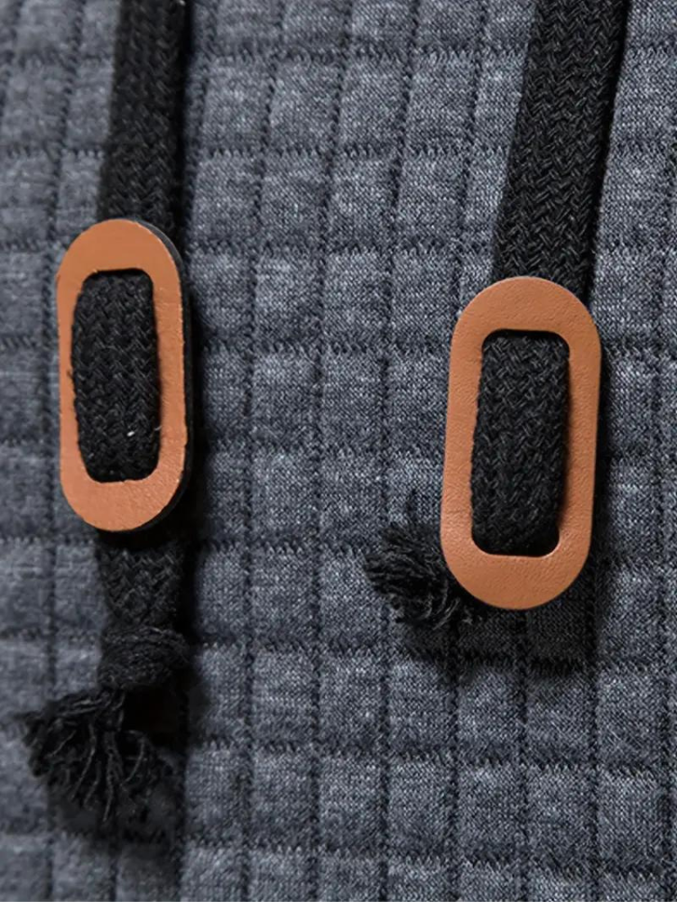 Sweat à capuche texturé pour homme