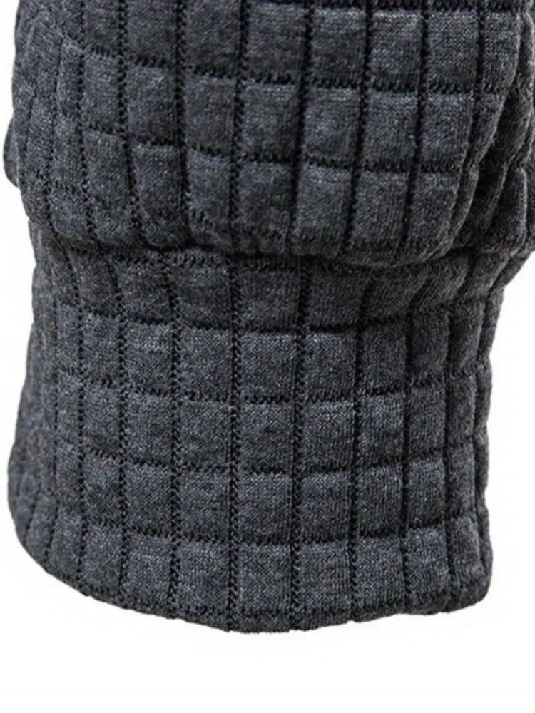 Sweat à capuche texturé pour homme
