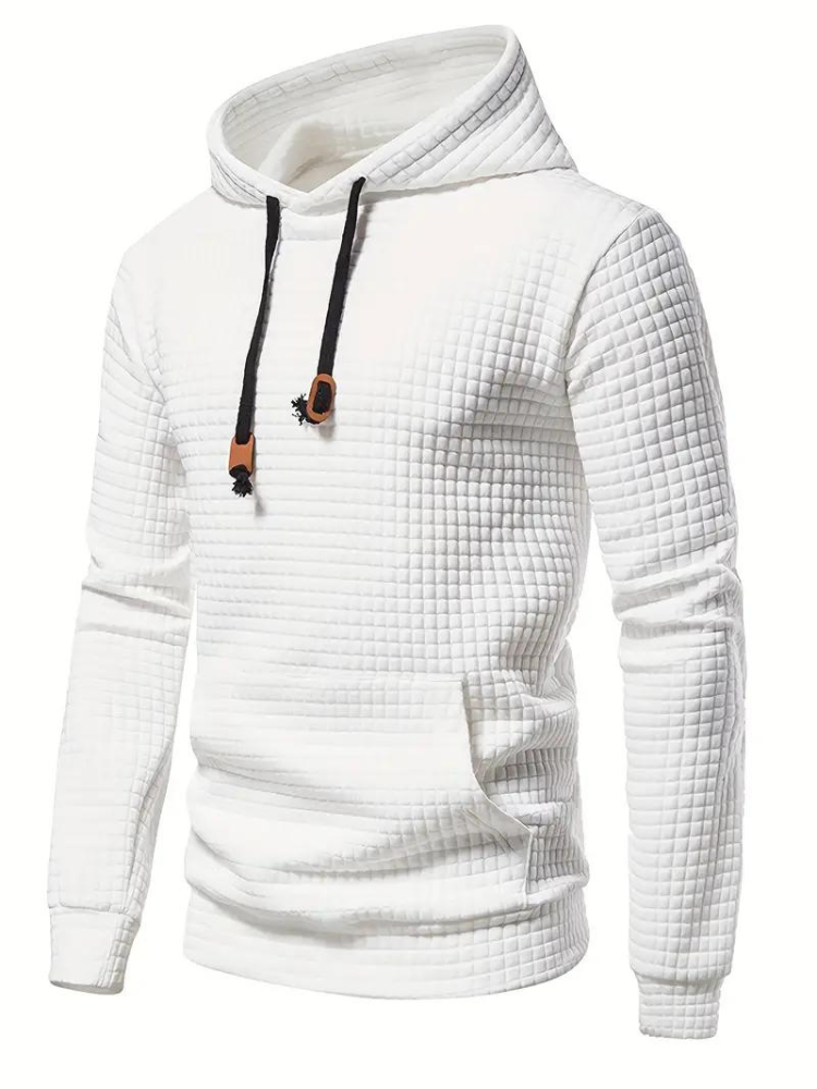 Sweat à capuche texturé pour homme