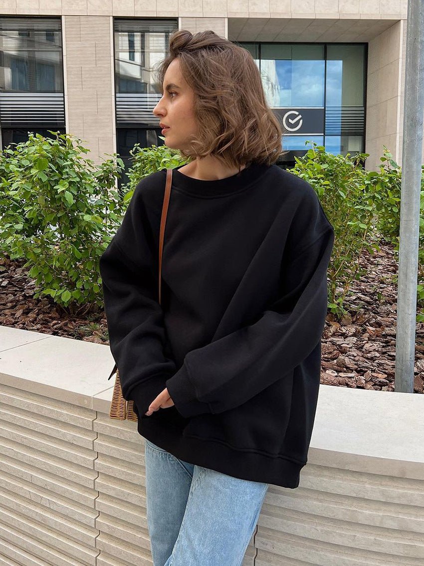 Sweat-shirt ample décontracté pour femme
