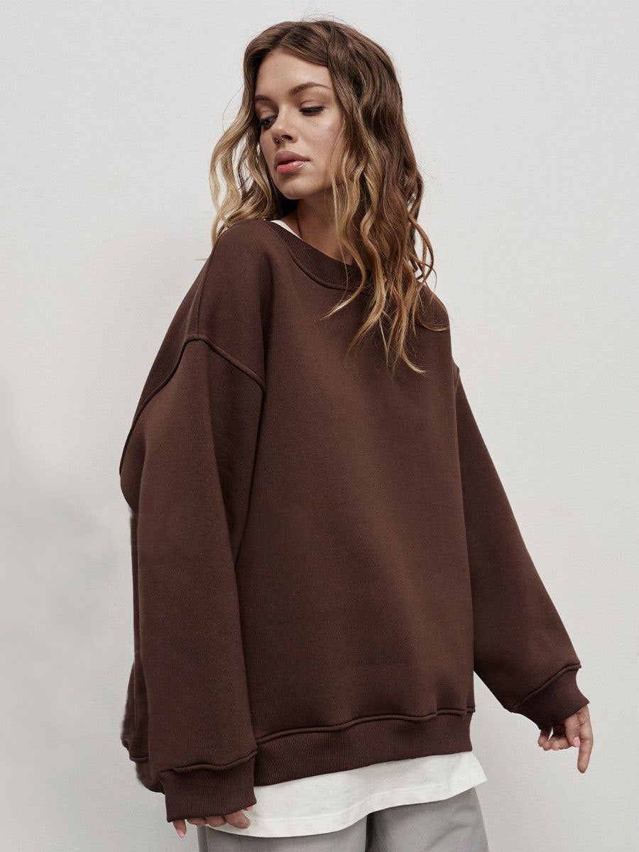 Sweat-shirt ample décontracté pour femme