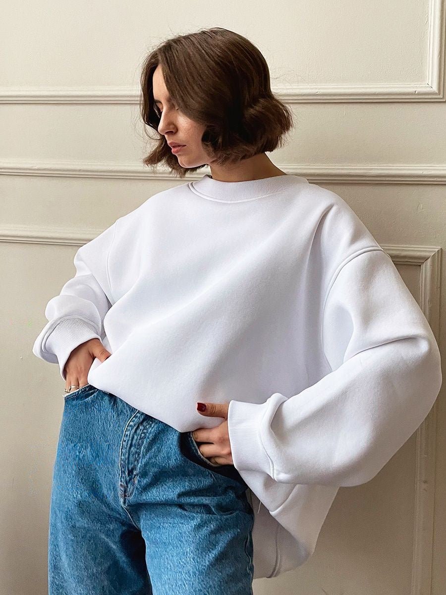 Sweat-shirt ample décontracté pour femme