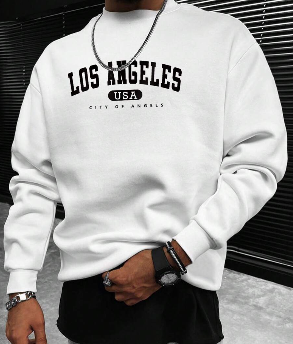 Sweat-shirt pour homme au design moderne, coupe confortable et disponible en plusieurs coloris