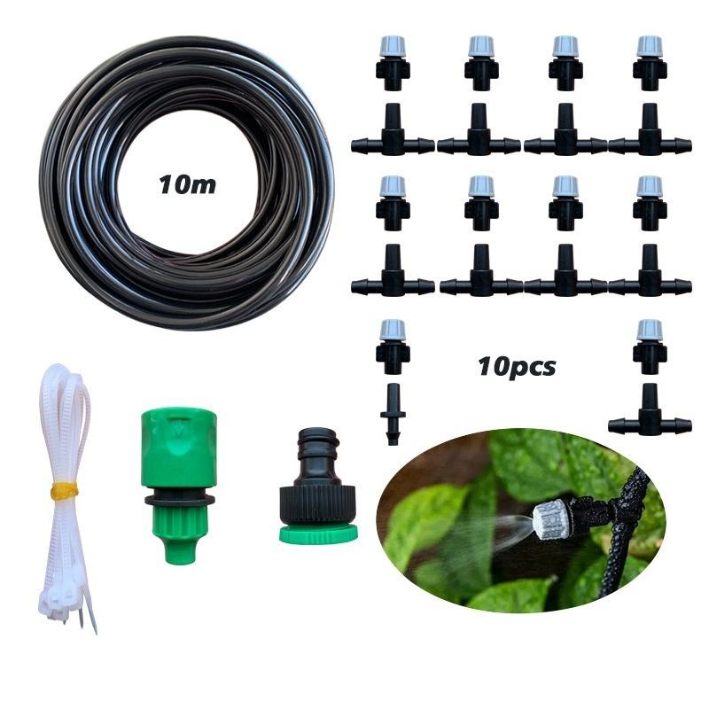 Système d'arrosage par aspersion - Kit DIY de 10 m pour arrosage goutte-à-goutte et brumisation