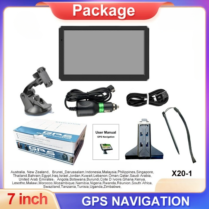 Système de navigation GPS 7" pour voiture et camion avec trafic en temps réel