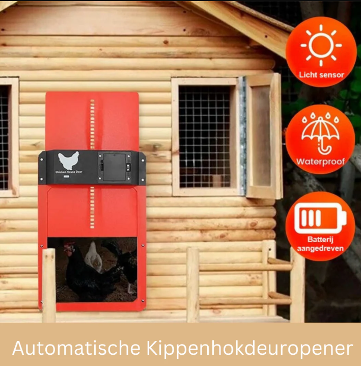Système de porte de poulailler automatique avec options solaire et batterie
