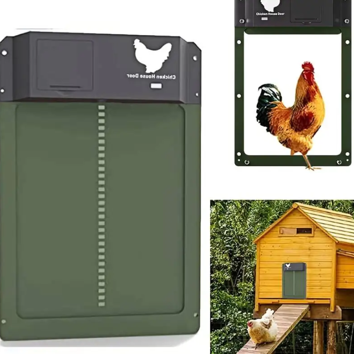 Système de porte de poulailler automatique avec options solaire et batterie