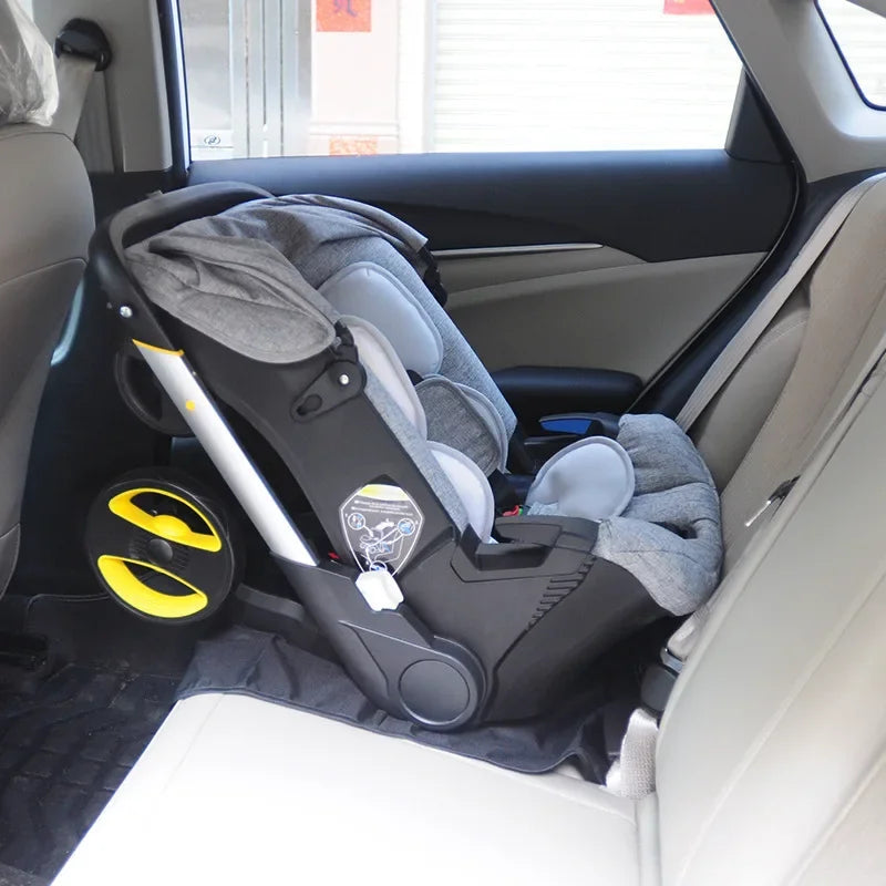 Système de voyage 4-en-1 poussette et siège auto bébé