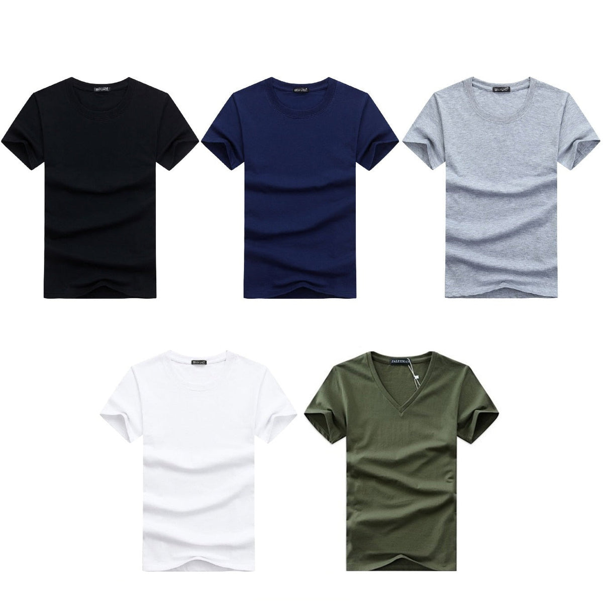 T-shirt homme slim fit col V