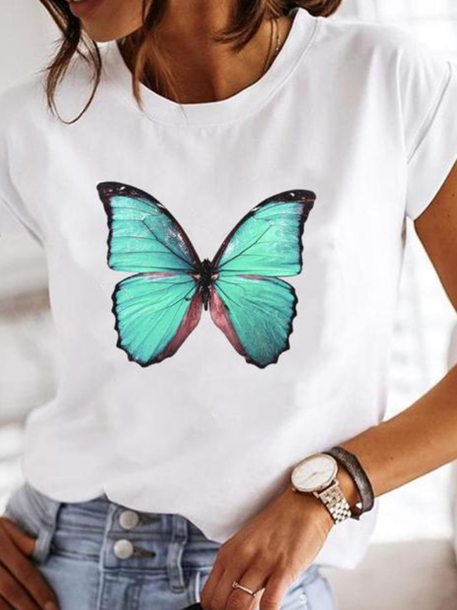 T-shirt imprimé coupe slim pour femme