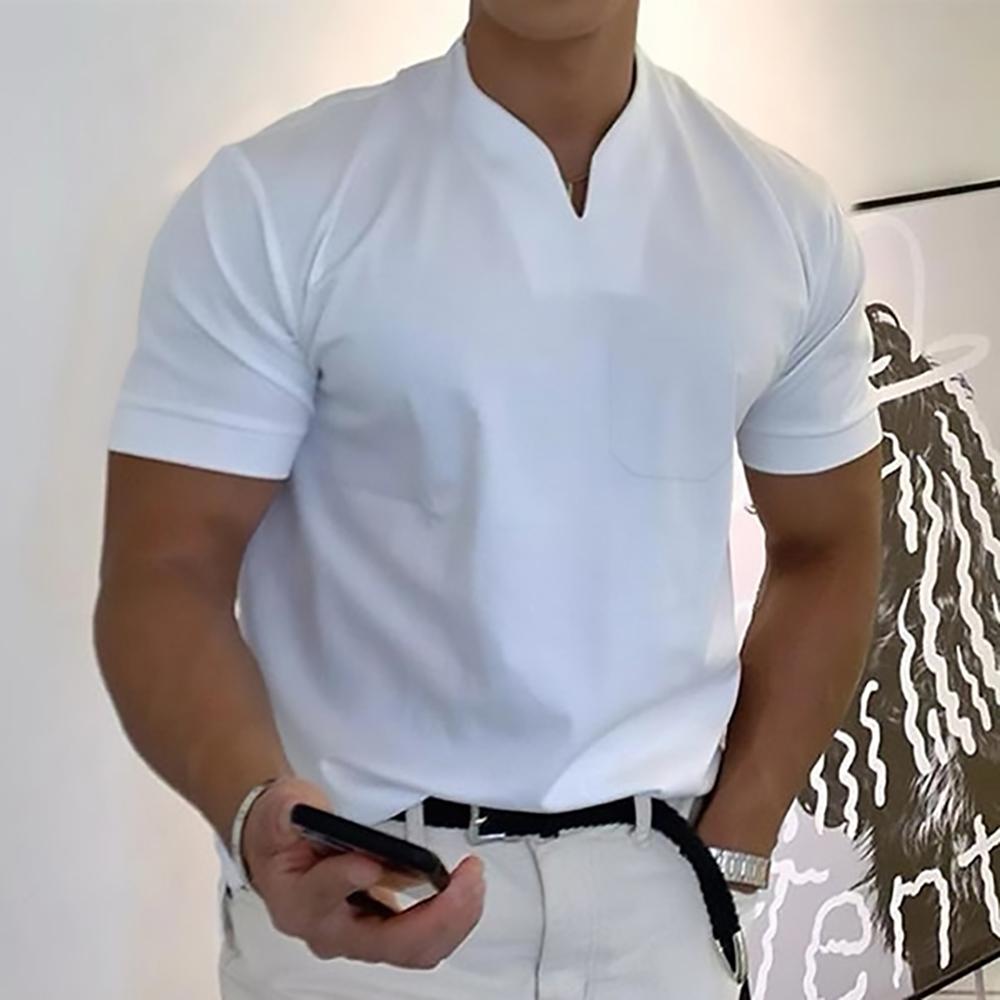 T-shirt pour homme à col montant