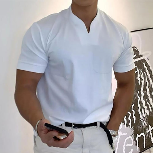 T-shirt pour homme à col montant