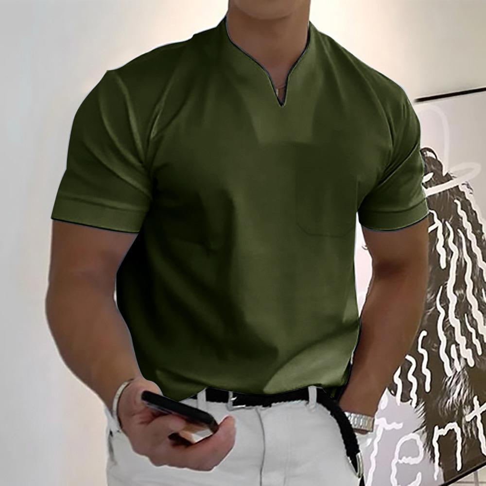 T-shirt pour homme à col montant