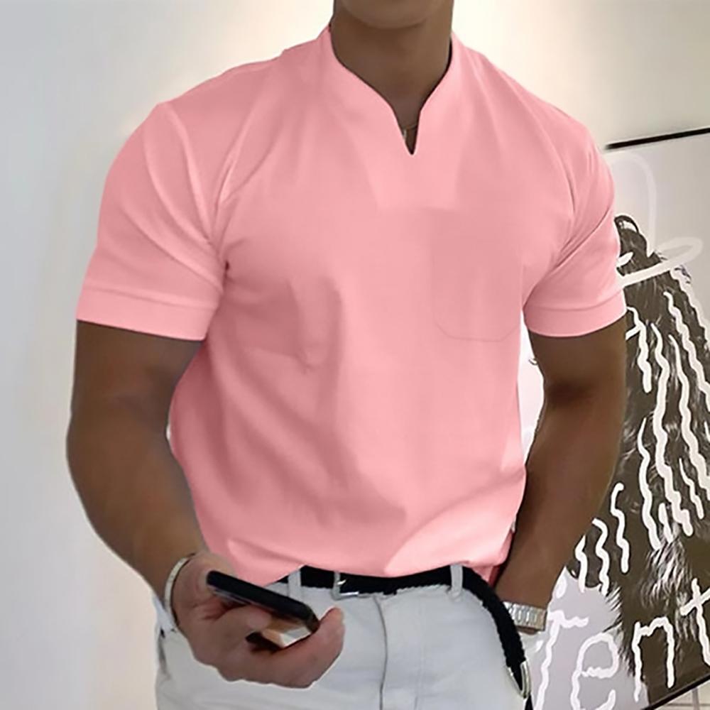 T-shirt pour homme à col montant