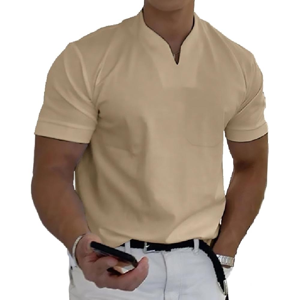 T-shirt pour homme à col montant