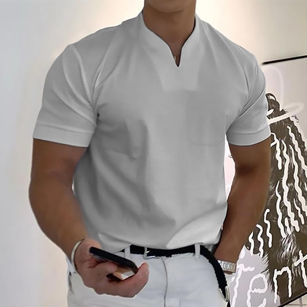 T-shirt pour homme à col montant