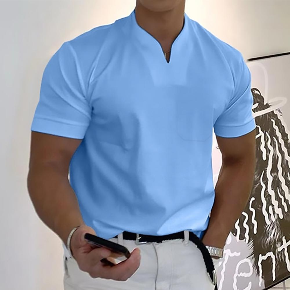 T-shirt pour homme à col montant