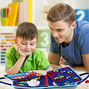 Tableau d'activités Montessori busy board - Version améliorée