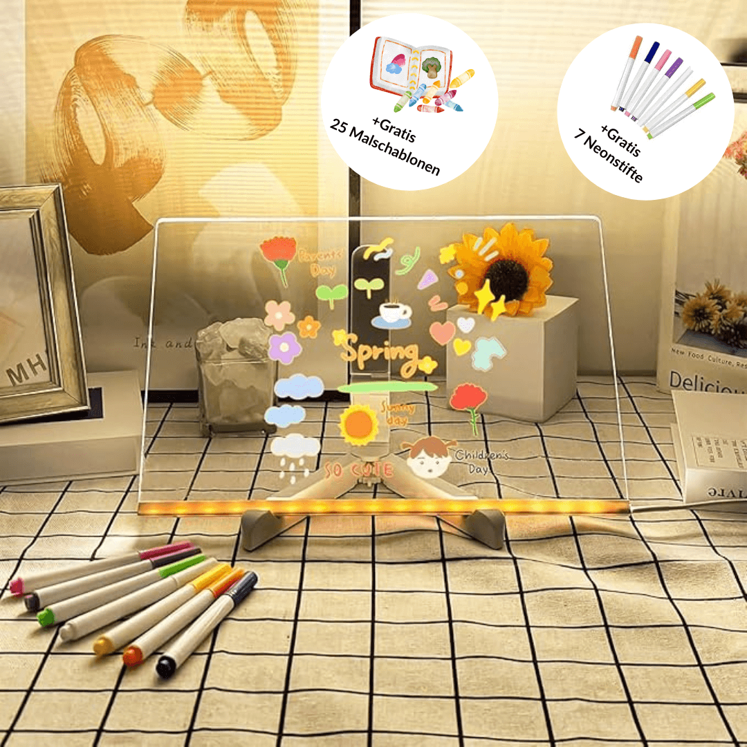 Tableau lumineux LED pour dessins à la lumière