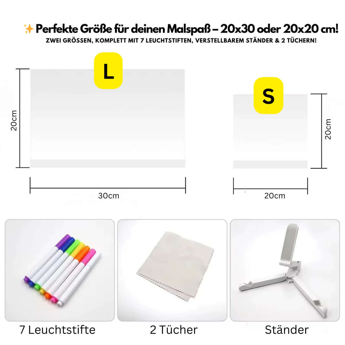 Tableau lumineux LED pour dessins à la lumière