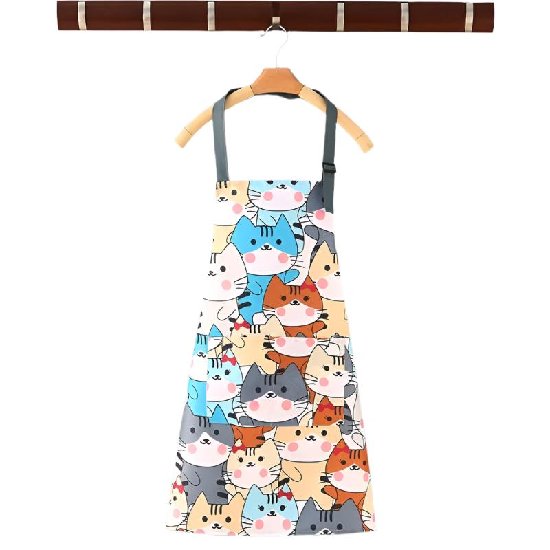 Tablier imperméable en toile de coton