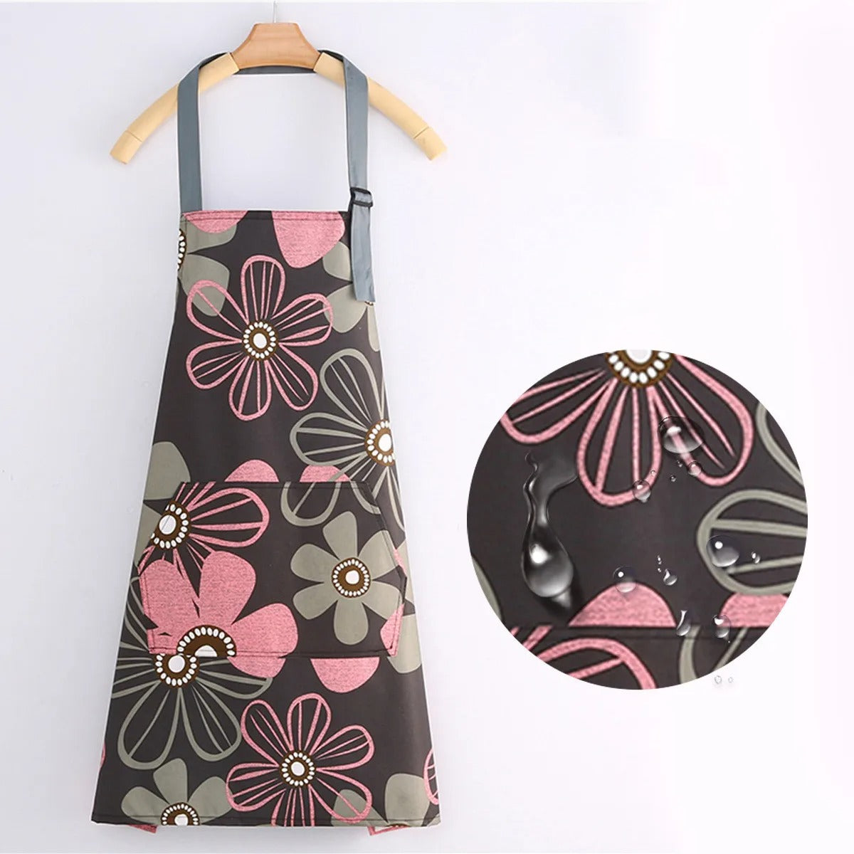 Tablier imperméable en toile de coton
