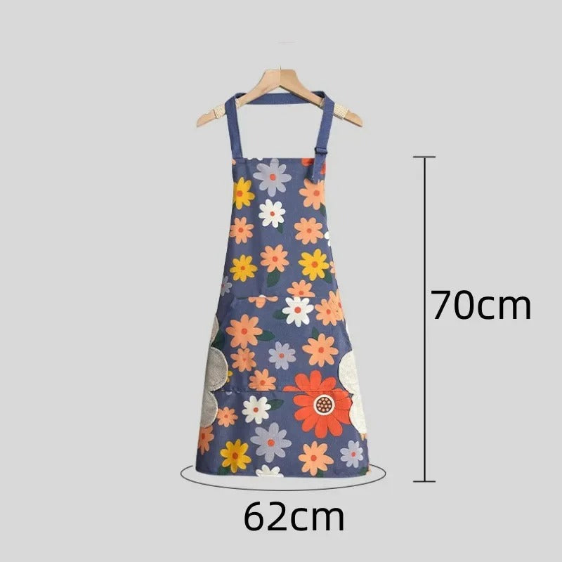 Tablier imperméable en toile de coton