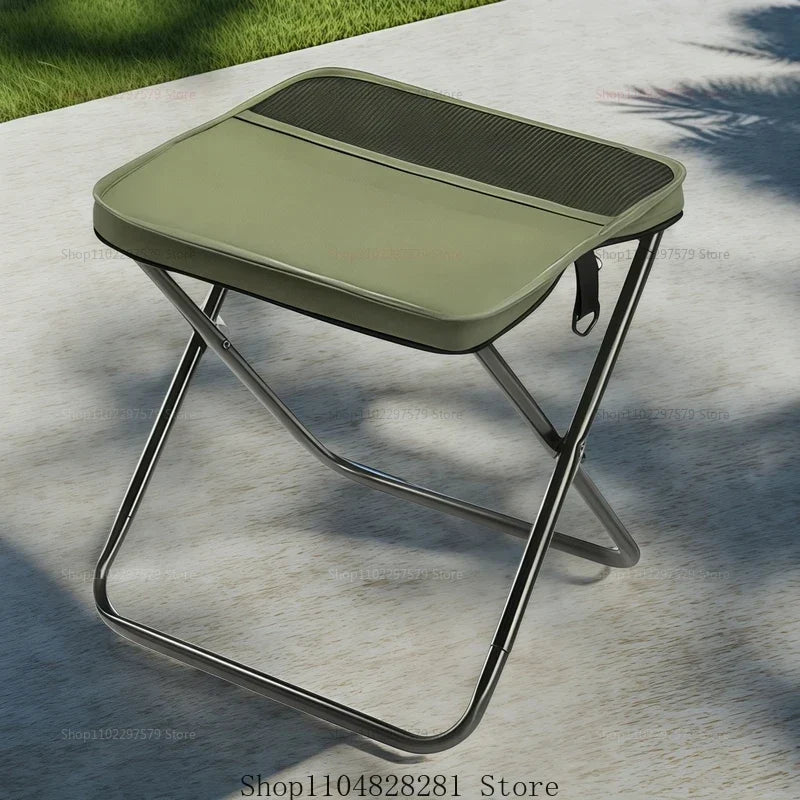 Tabouret de camping trépied pliable