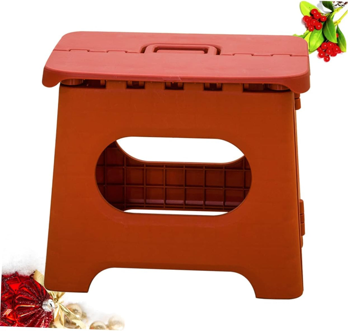 Tabouret pliant portable pour accès sécurisé en usage quotidien