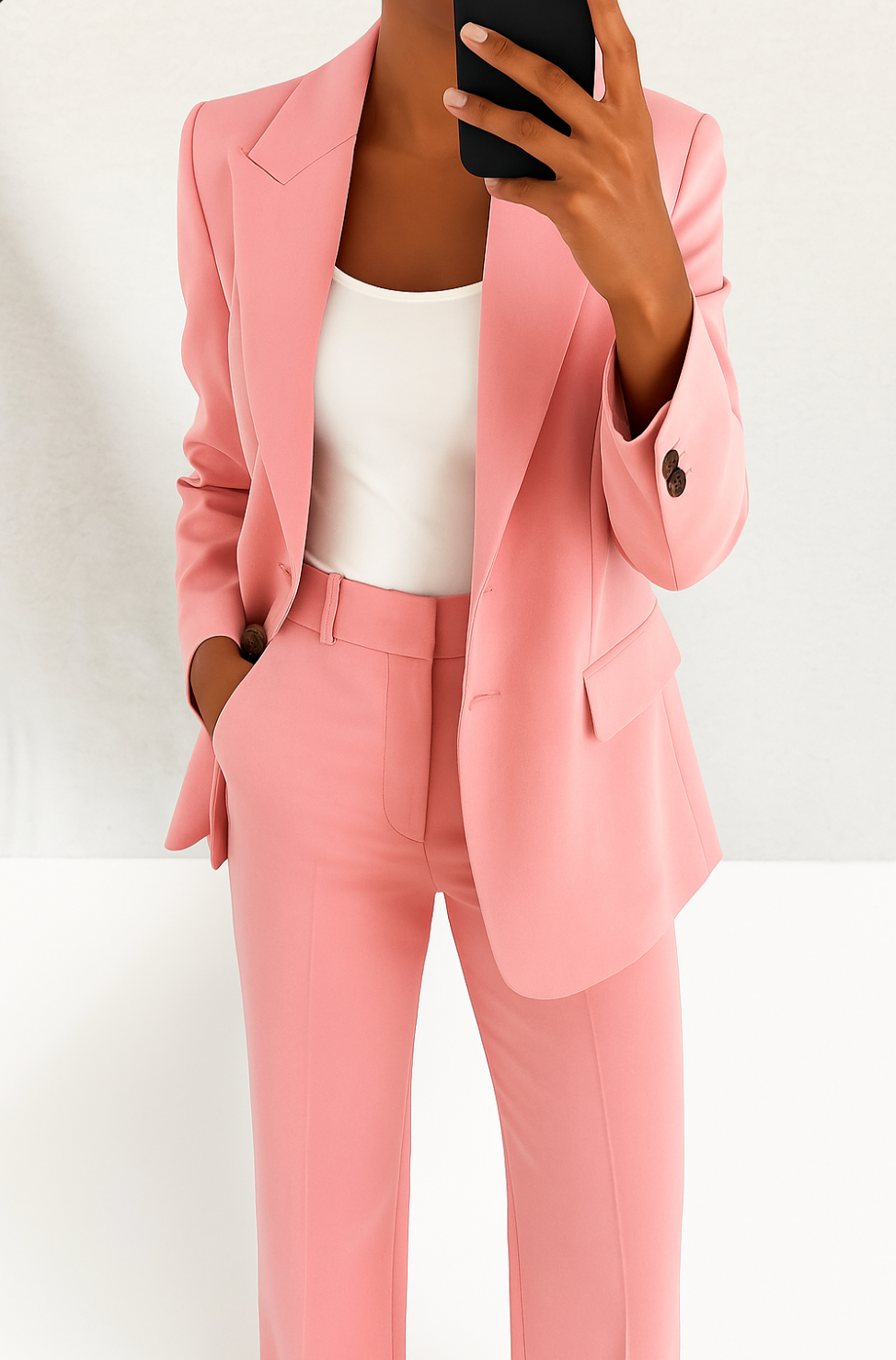 Tailleur pantalon femme jambes larges