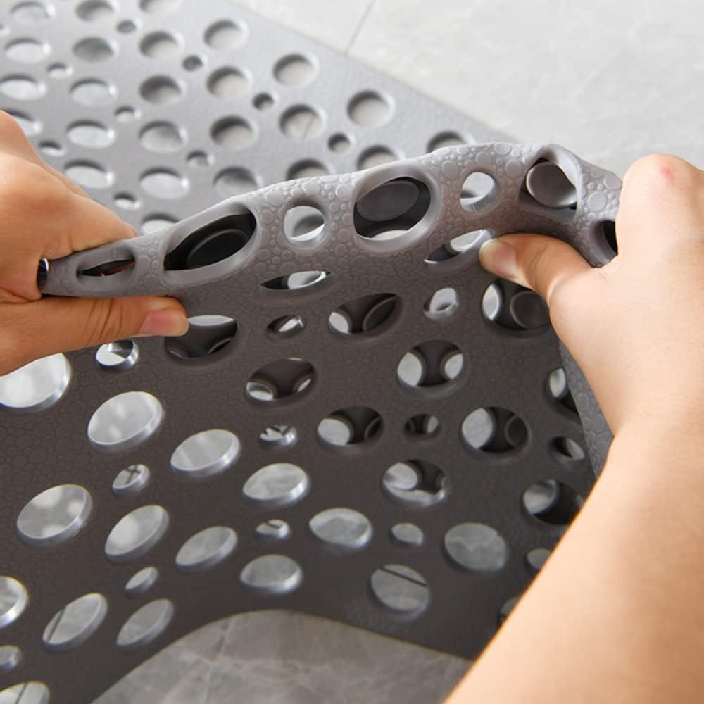 Tapis de baignoire antidérapant avec ventouses