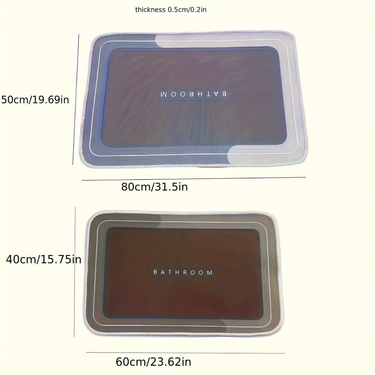 Tapis de bain à séchage rapide – Extrêmement absorbant