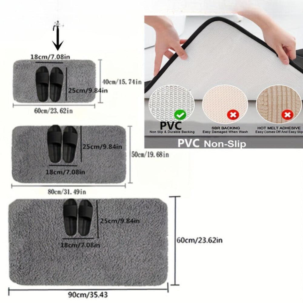 Tapis de bain absorbant et antidérapant pour un confort maximal