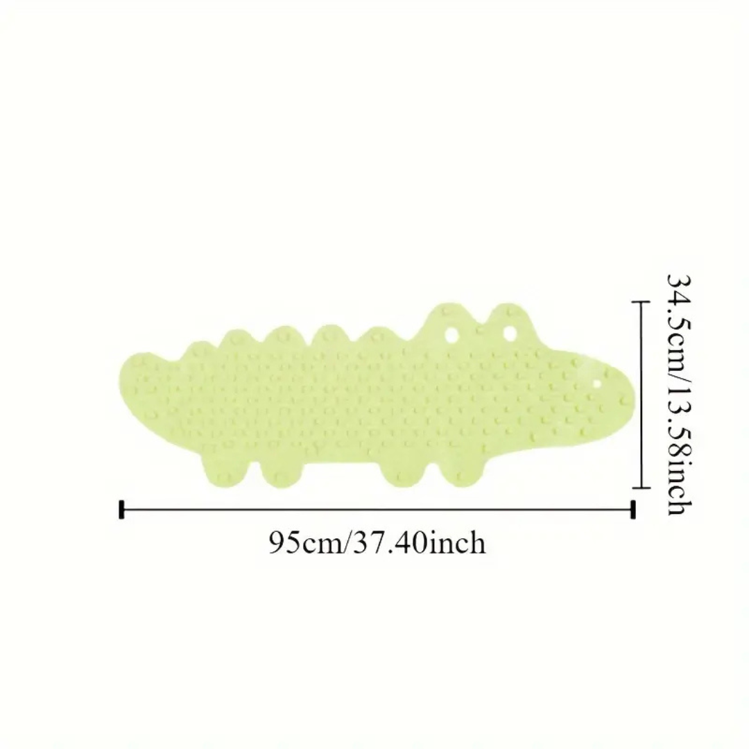 Tapis de bain antidérapant enfant Crocodile – sûr et ludique