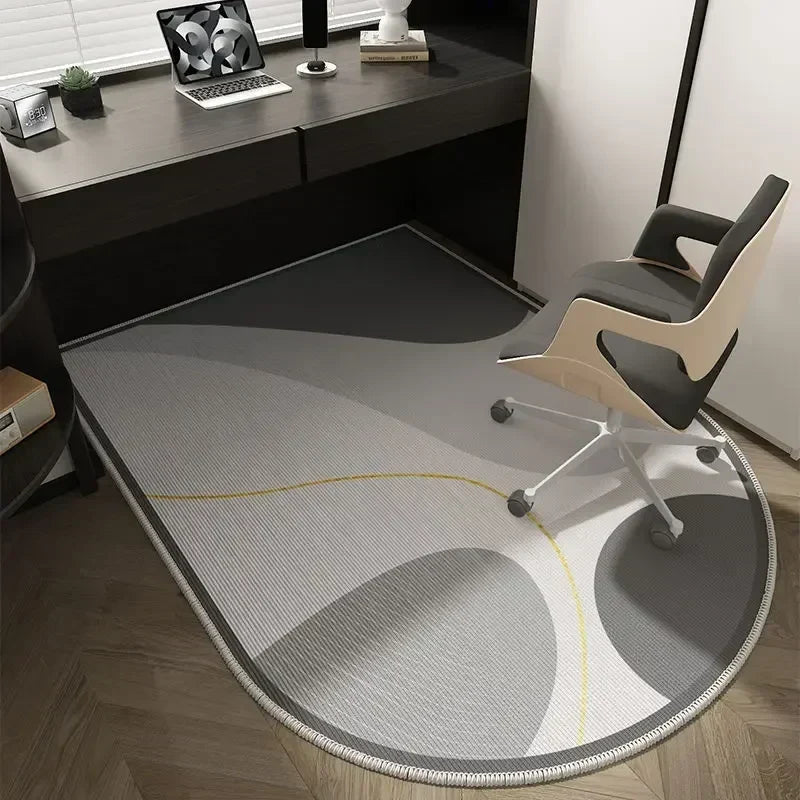 Tapis de bureau géométrique lavable antidérapant