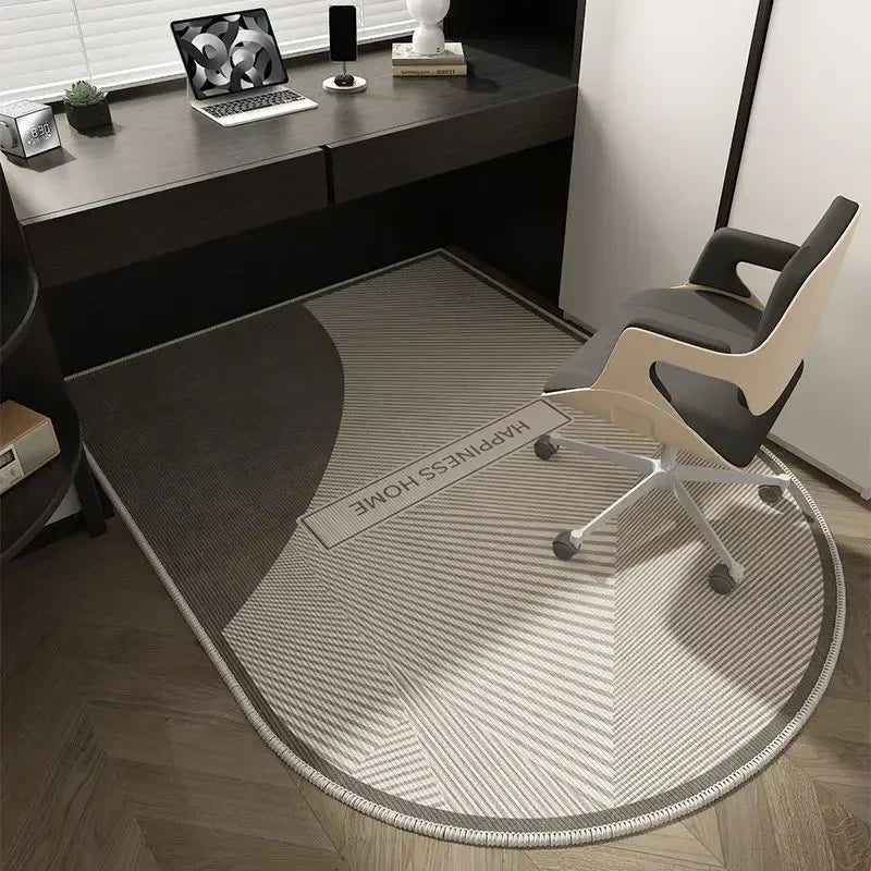 Tapis de bureau géométrique lavable antidérapant