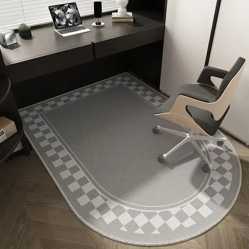 Tapis de bureau géométrique lavable antidérapant