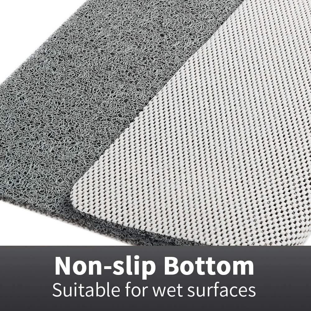 Tapis de douche antidérapant avec système d'évacuation