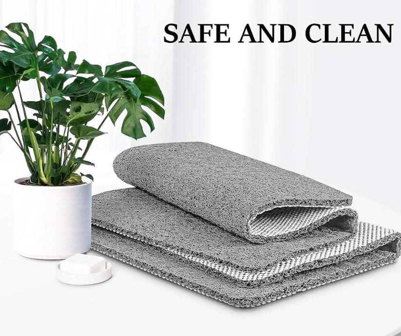 Tapis de douche antidérapant avec système d'évacuation