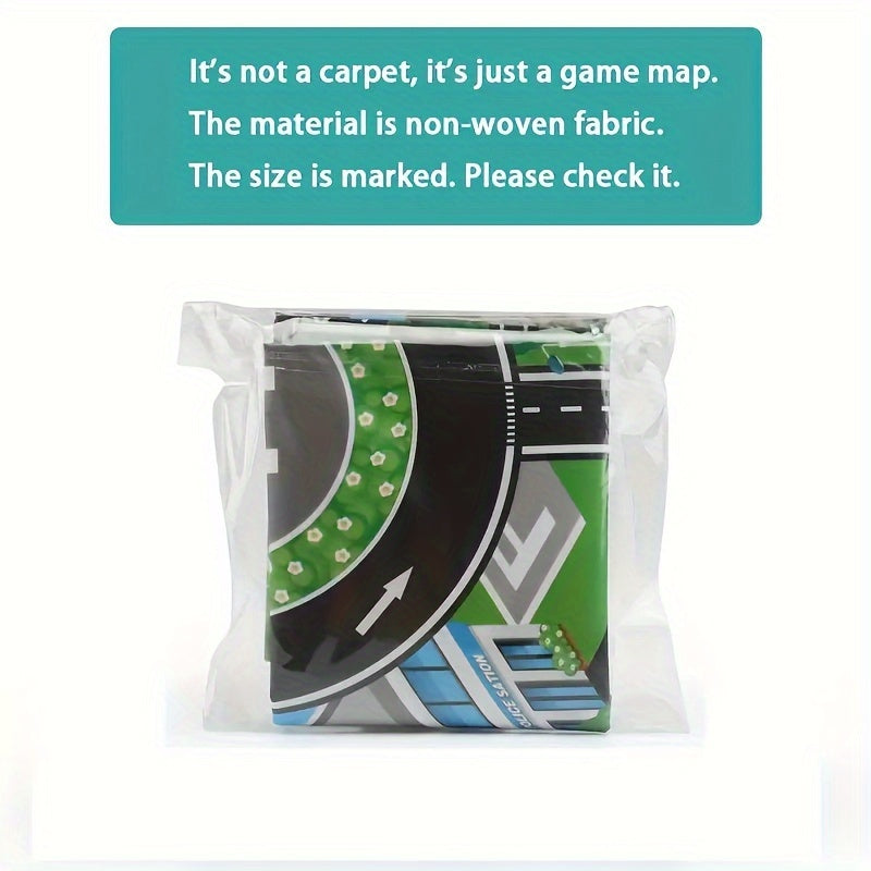 Tapis de jeu interactif ferme et circulation routière avec jouets à découvrir