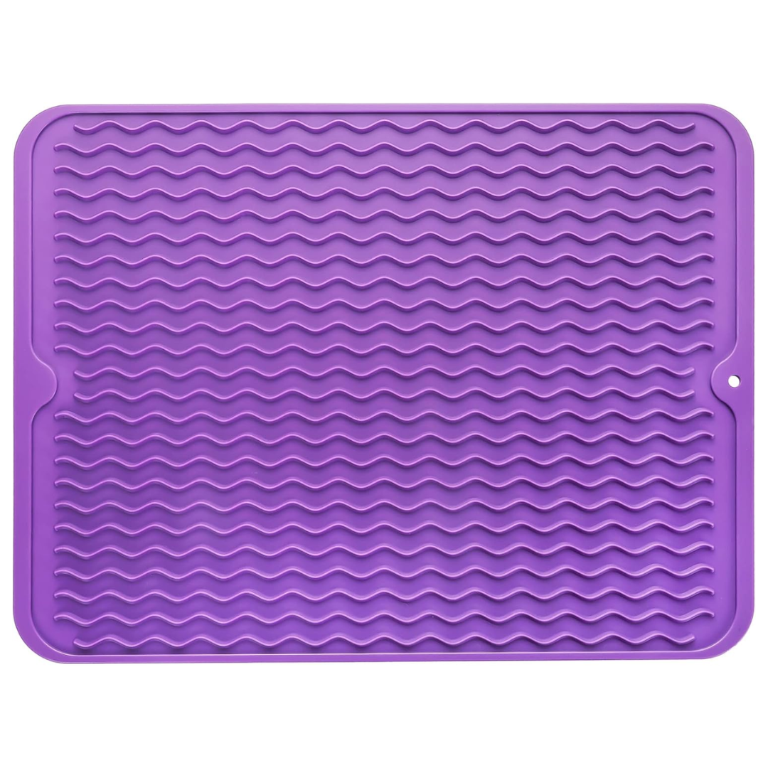 Tapis de séchage en silicone écologique - Multiusage et résistant à la chaleur