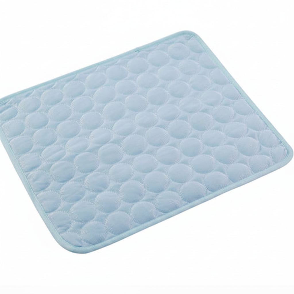 Tapis rafraîchissant d'été en soie glacée pour animaux de compagnie (chiens ou chats)