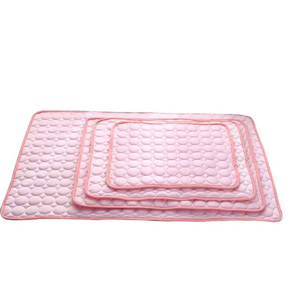 Tapis rafraîchissant d'été en soie glacée pour animaux de compagnie (chiens ou chats)