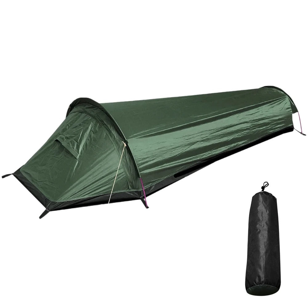 Tente imperméable compacte - Tente d'aventure ultralégère pour 1 personne