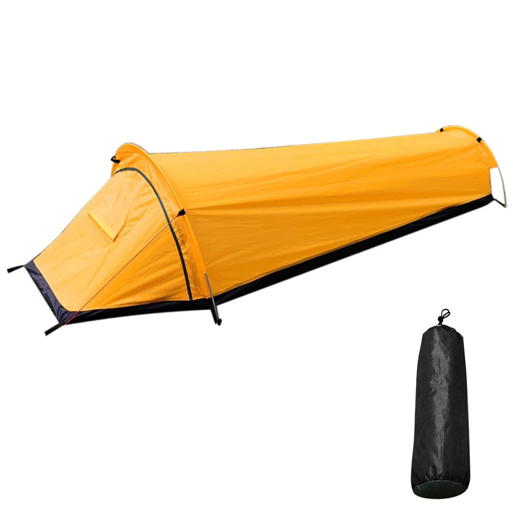 Tente imperméable compacte - Tente d'aventure ultralégère pour 1 personne