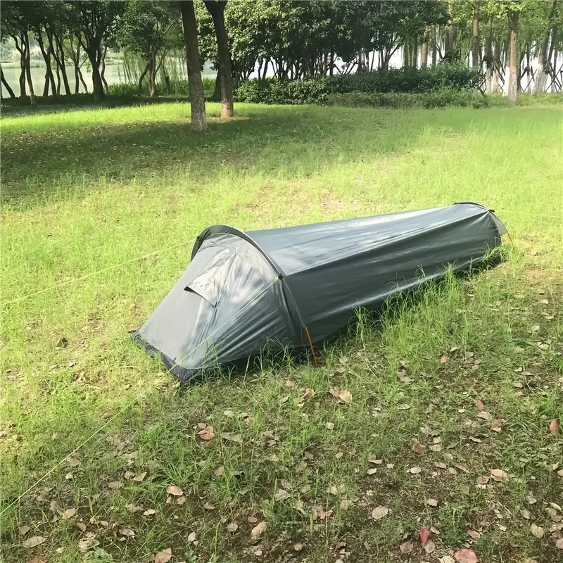 Tente imperméable compacte - Tente d'aventure ultralégère pour 1 personne