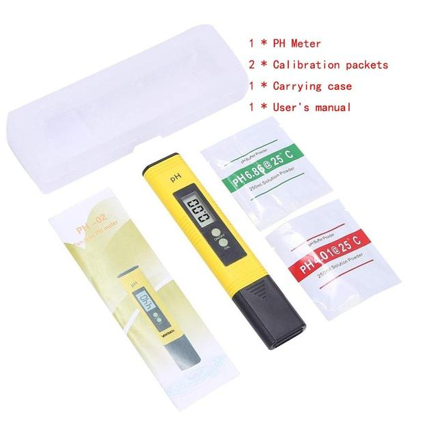 Testeur pH numérique LCD précision 0,01 pour aquariums piscines eau vin urine étalonnage automatique