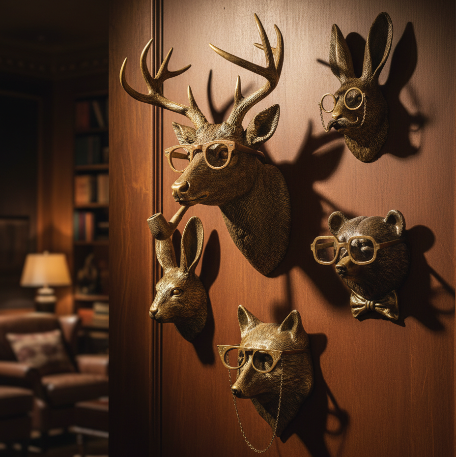 Tête de cerf à monter au mur